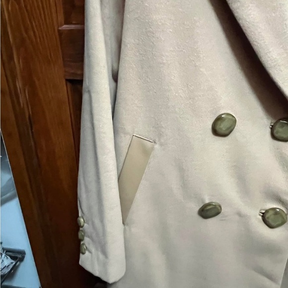 CAbi Heritage Camel Double-Breasted Wool Blend Topcoat - Picture 3 of 8